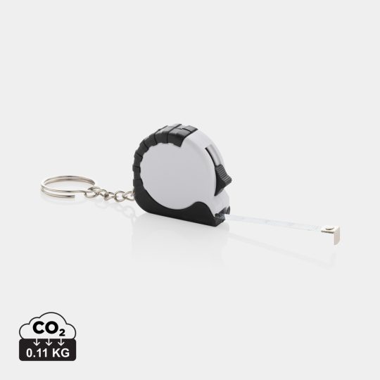 Llavero con cinta de 1m de ABS reciclado MeasureMate RCS