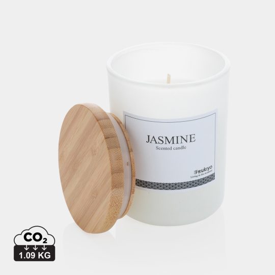 Vela perfumada Ukiyo deluxe con tapa de bambú