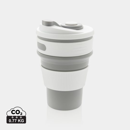 Taza plegable de silicona