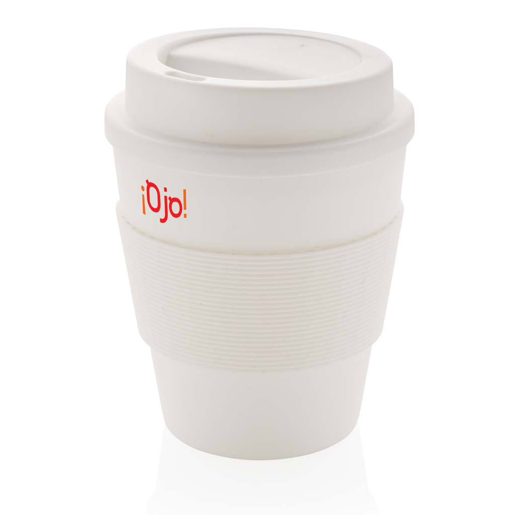 Taza de café reutilizable con tapa de rosca 350ml - Imagen 3