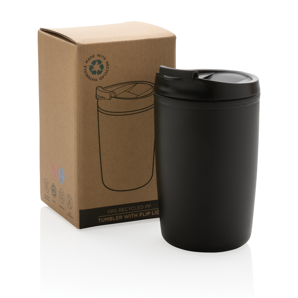 Taza de PP reciclado GRS con tapa de seguridad - Imagen 2
