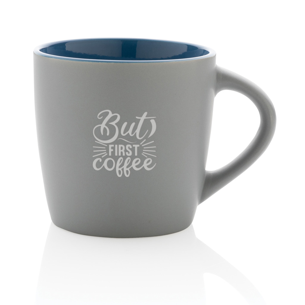 Taza de cerámica con interior de color 300ml - Imagen 7