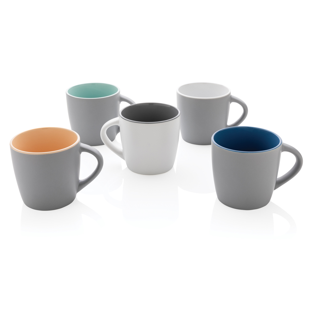 Taza de cerámica con interior de color 300ml - Imagen 6
