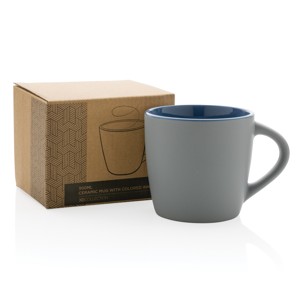 Taza de cerámica con interior de color 300ml - Imagen 5