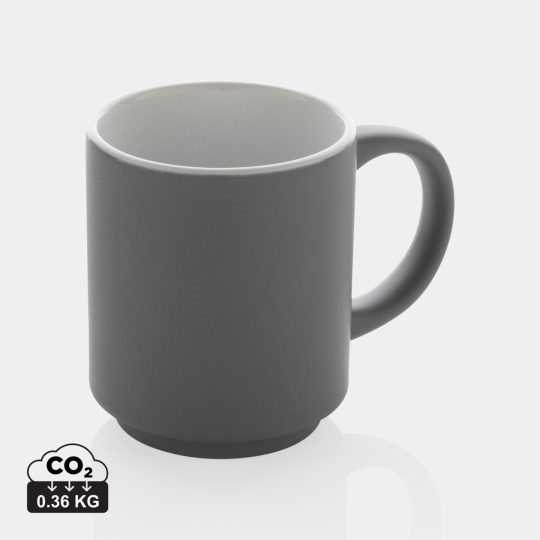 Taza apilable de cerámica 180ml