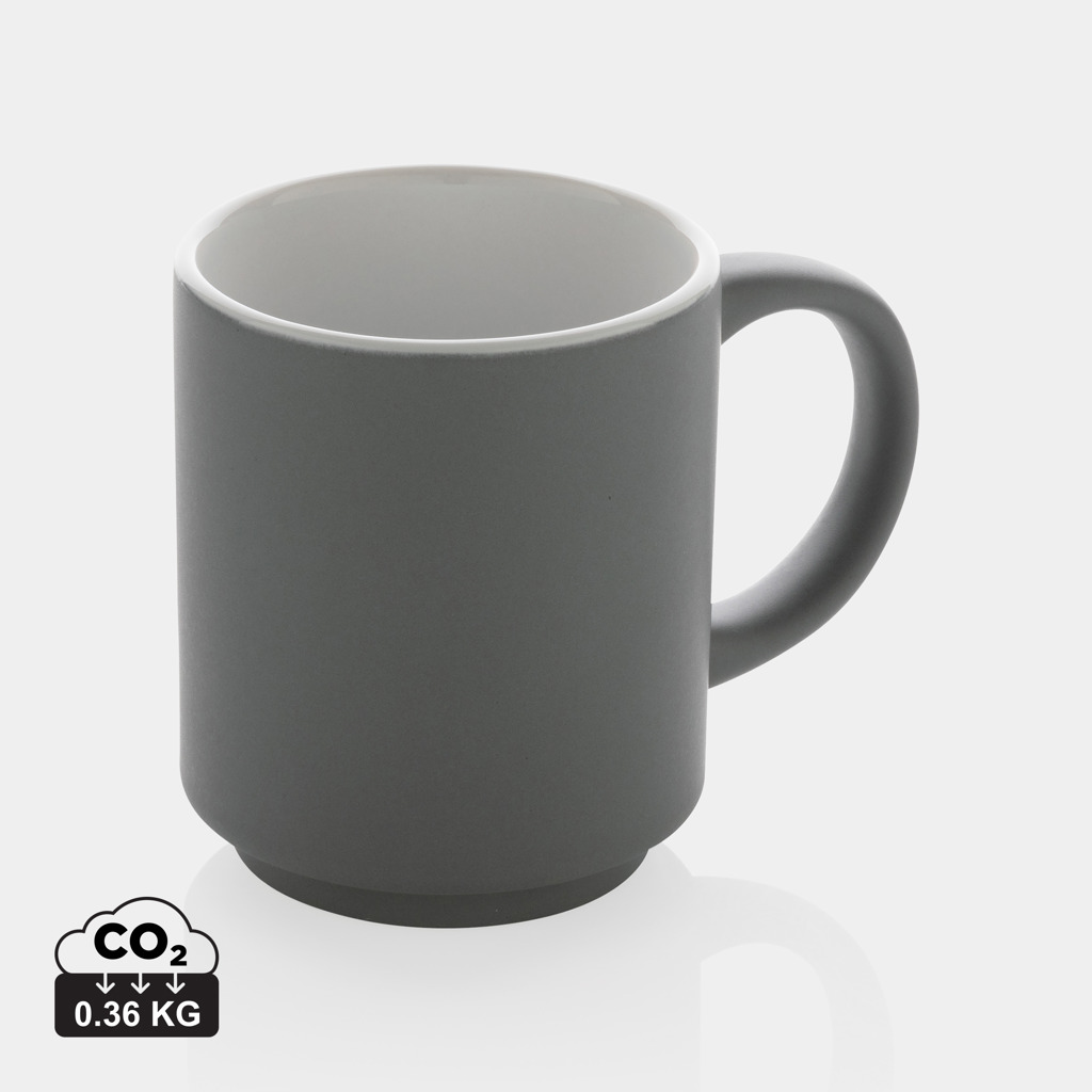 Taza apilable de cerámica 180ml