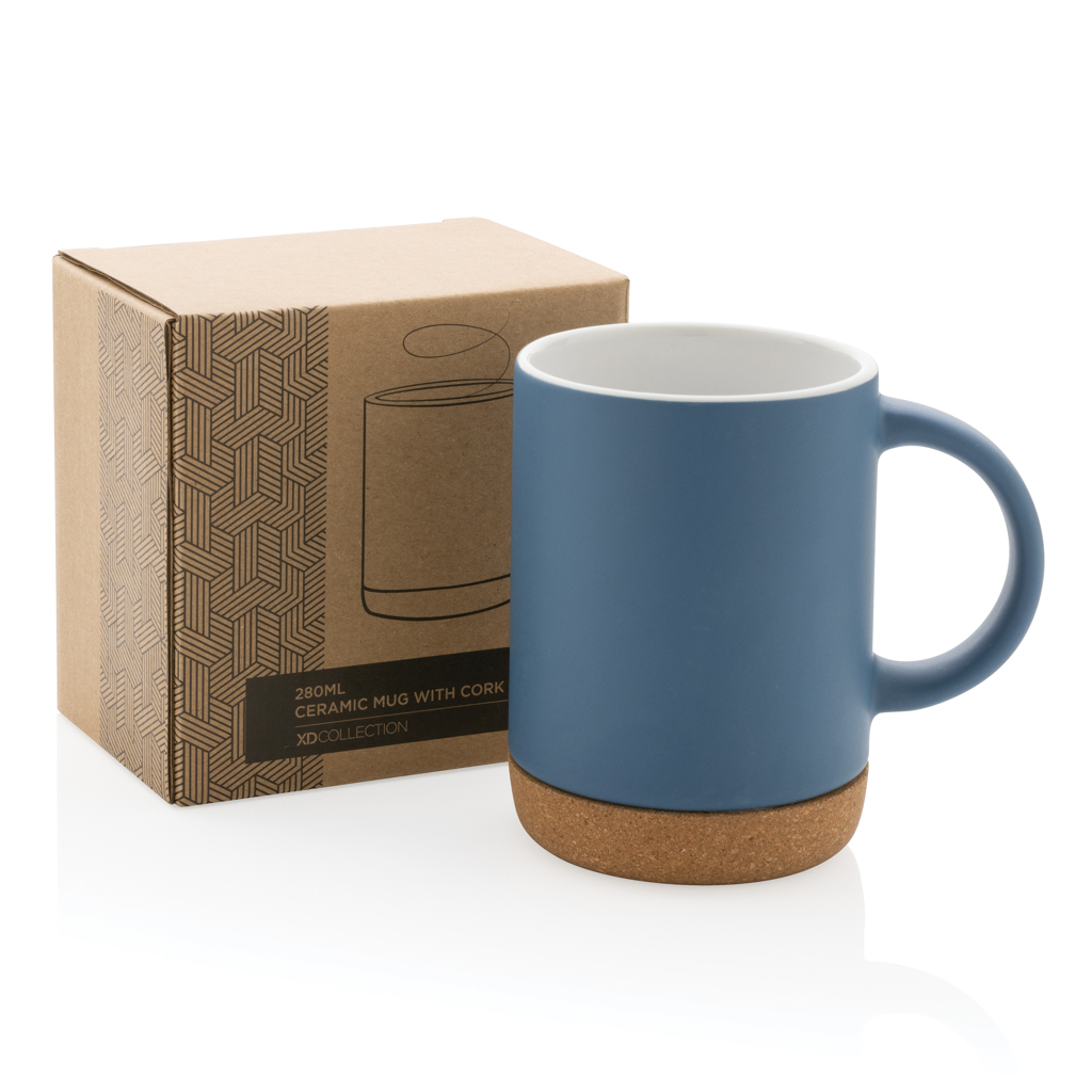 Taza de cerámica con base de corcho 280 ml - Imagen 7