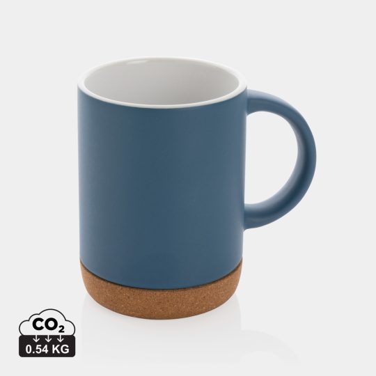 Taza de cerámica con base de corcho 280 ml