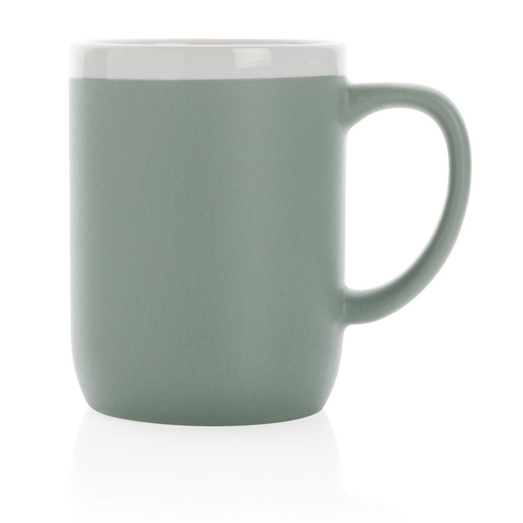 Taza de cerámica con borde blanco 300ml. - Imagen 2