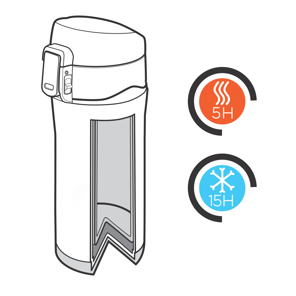 Taza al vacío de acero inoxidable reciclado RCS - Imagen 6