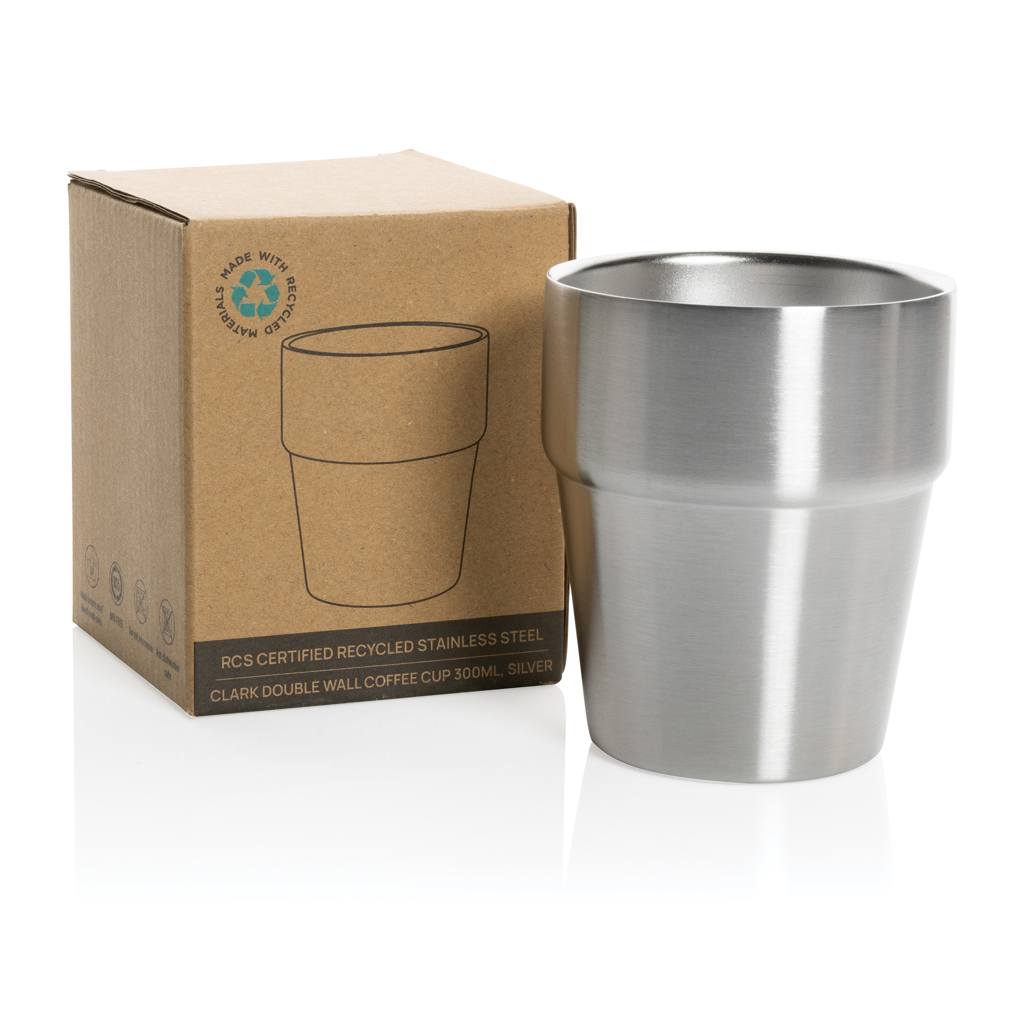 Taza de café Clark RCS doble pared 300 ml - Imagen 2