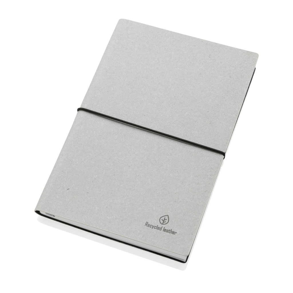 Libreta A5 de cuero reciclado GRS - Imagen 3