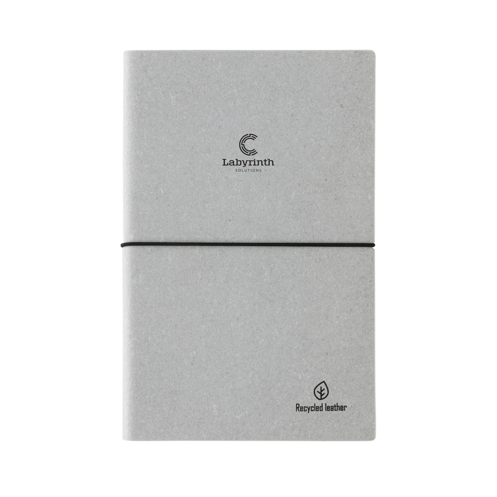 Libreta A5 de cuero reciclado GRS - Imagen 5