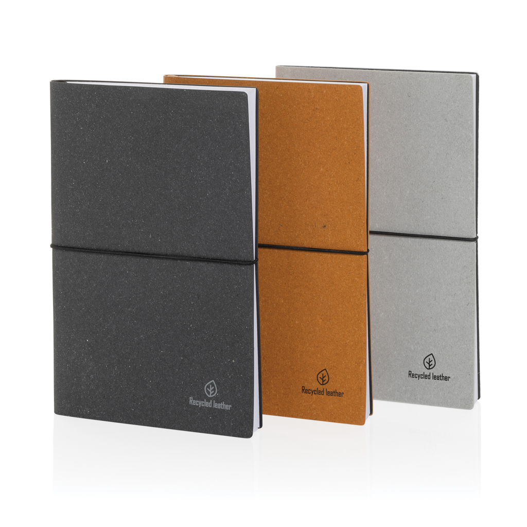 Libreta A5 de cuero reciclado GRS - Imagen 6