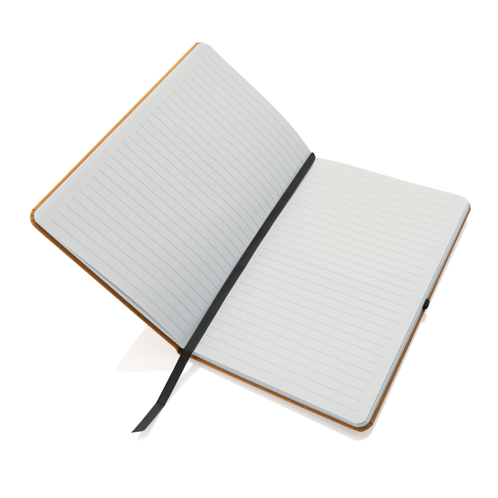 Libreta A5 de cuero reciclado GRS de tapa dura - Imagen 3