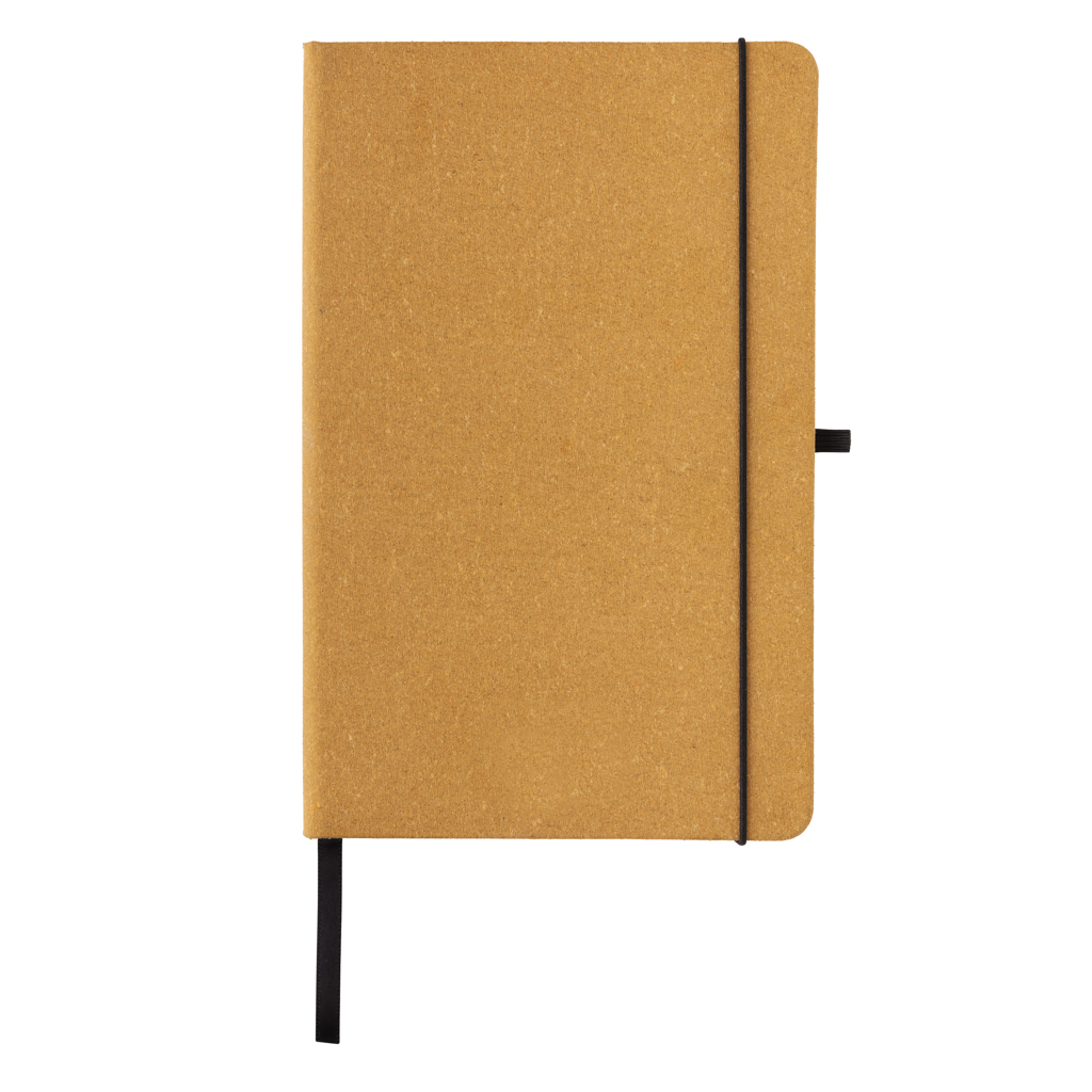 Libreta A5 de cuero reciclado GRS de tapa dura - Imagen 4