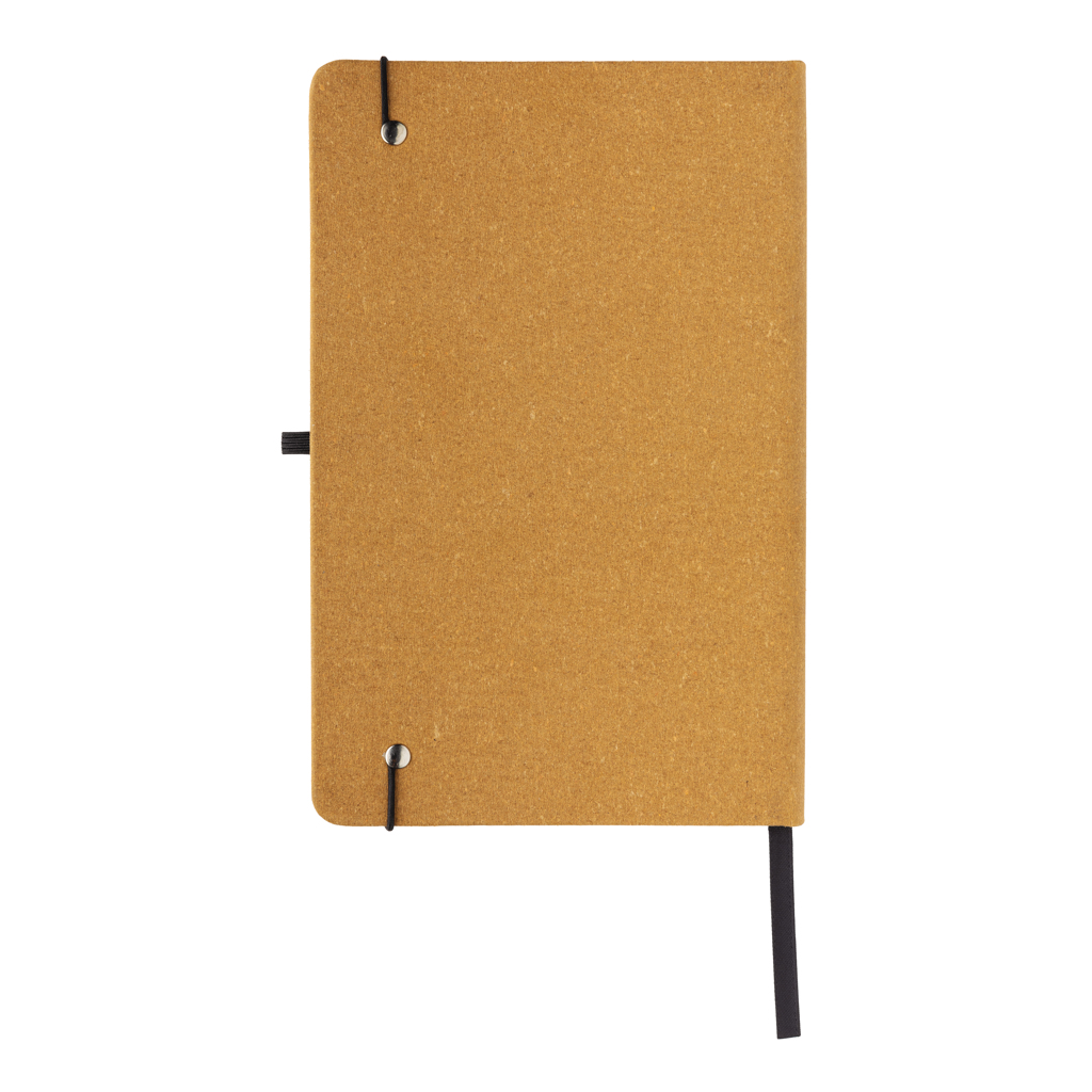 Libreta A5 de cuero reciclado GRS de tapa dura - Imagen 5