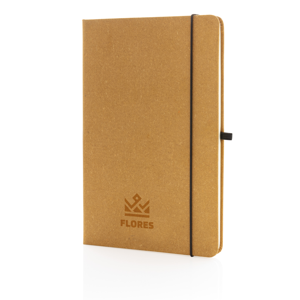 Libreta A5 de cuero reciclado GRS de tapa dura - Imagen 7
