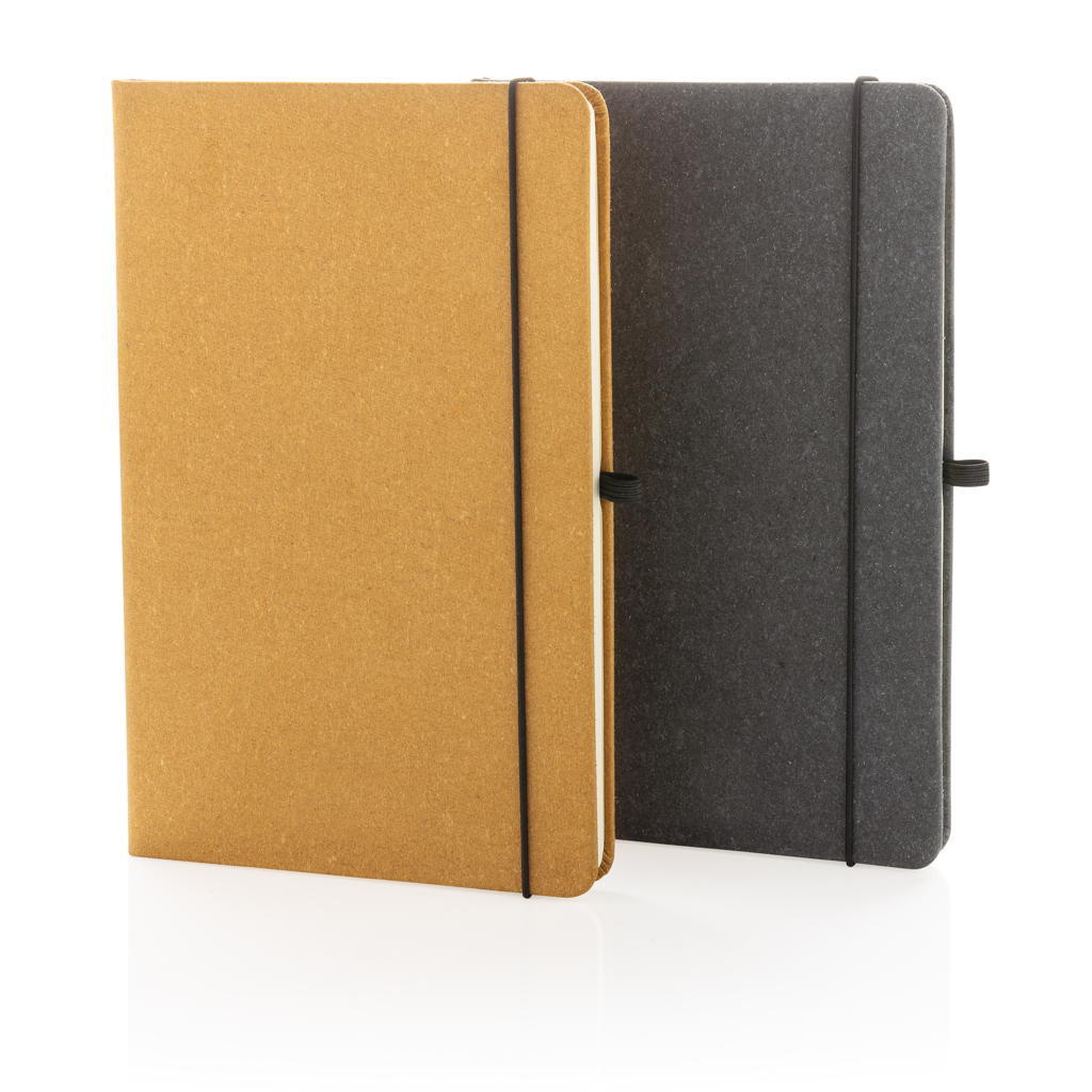 Libreta A5 de cuero reciclado GRS de tapa dura - Imagen 8