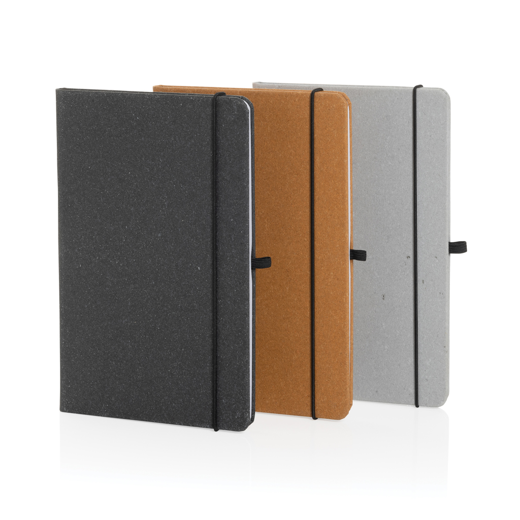 Libreta A5 de cuero reciclado GRS de tapa dura - Imagen 9