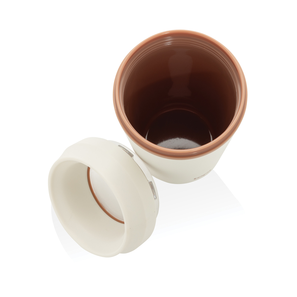 Vaso de plástico reciclado Topl To Go con tapa patentada 360 - Imagen 2