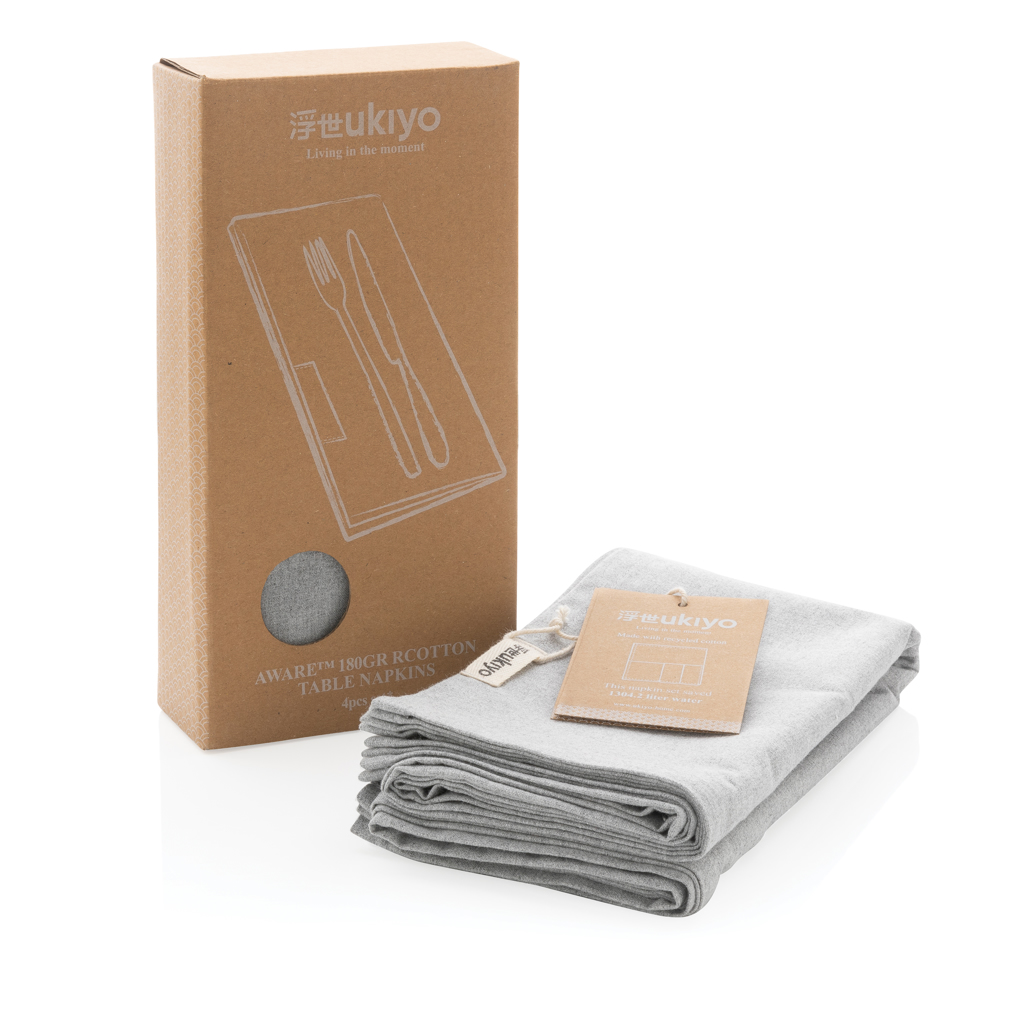 Set de 4 servilletas de mesa Ukiyo Aware ™ 180gr - Imagen 4