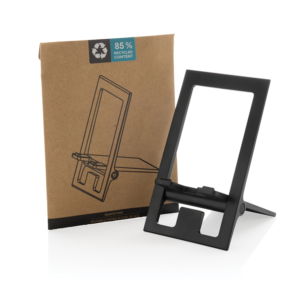 Soporte teléfono plegable plástico reciclado RCS SnapStand - Imagen 3