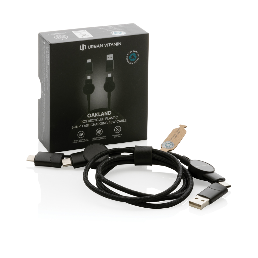 Cable 6 en 1 Oakland RCS carga rápida 45W - Imagen 2