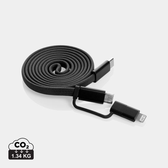 Cable magnético Arc 60W ultrafino 2 en 1 reciclado RCS
