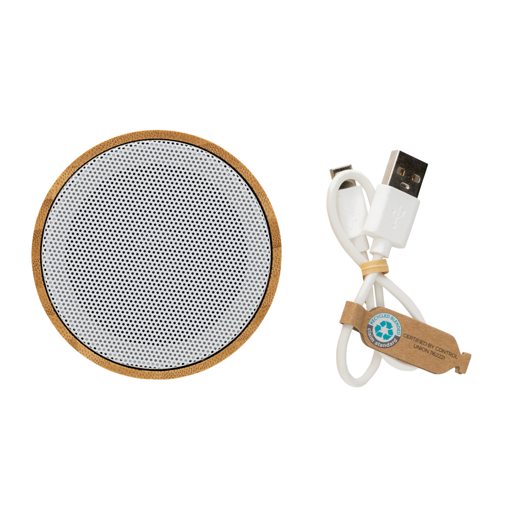 Altavoz inalámbrico 3W bambú y RCS - Imagen 3