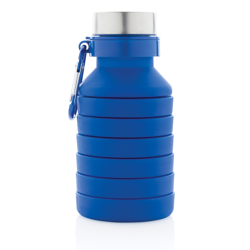 Botella de silicona plegable antigoteo con tapa - Imagen 2