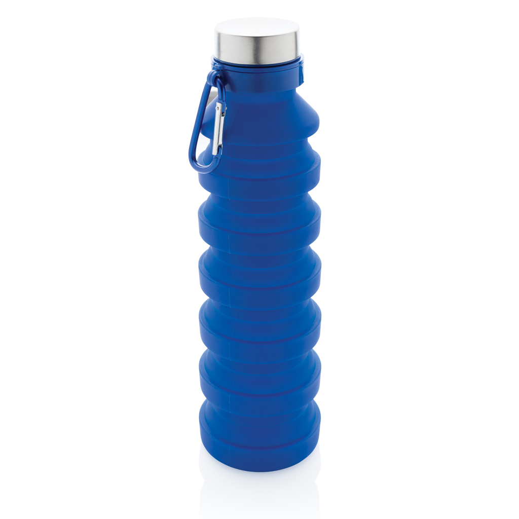 Botella de silicona plegable antigoteo con tapa - Imagen 4