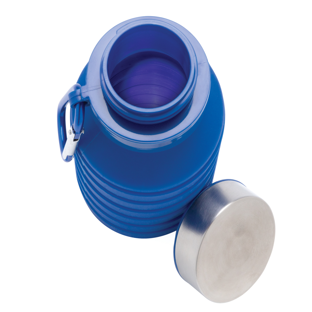 Botella de silicona plegable antigoteo con tapa - Imagen 5