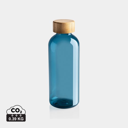 Botella RCS RPET con tapa de bambú
