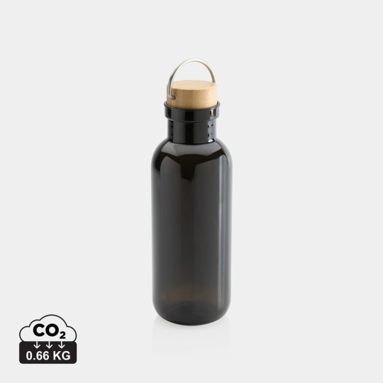 Botella RCS RPET con tapa y asa de bambú