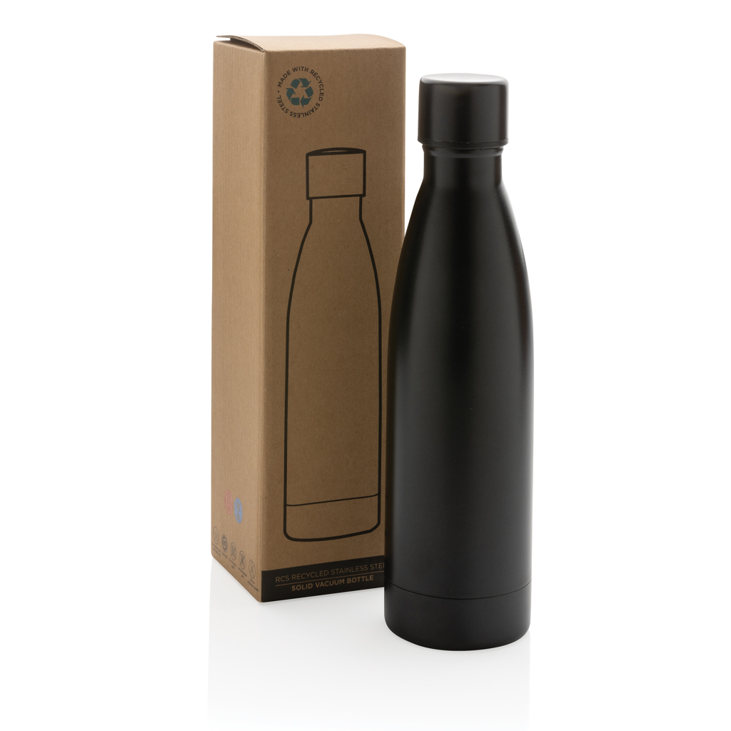 Botella sólida de acero inoxidable reciclado RCS - Imagen 2