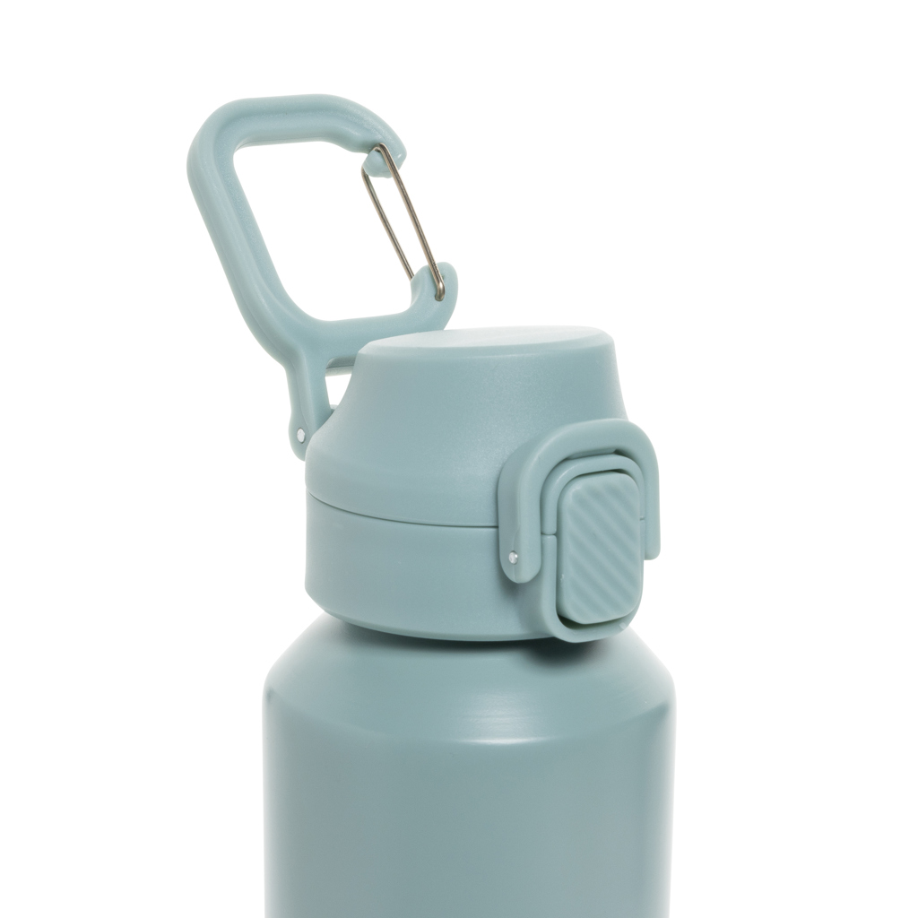 Botella deportiva con cierre de acero reciclado RCS, 600 ml - Imagen 5