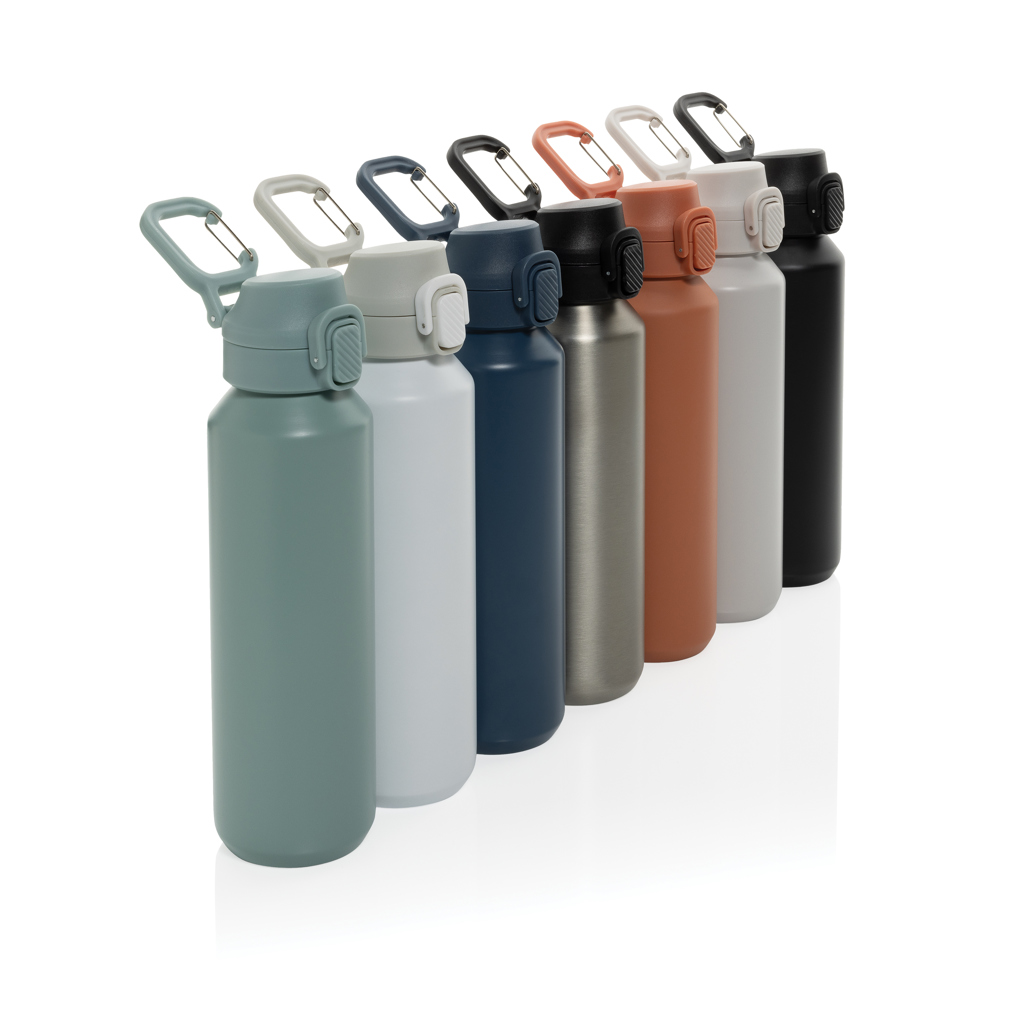Botella deportiva con cierre de acero reciclado RCS, 600 ml - Imagen 7