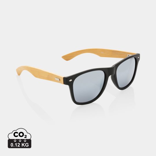 Gafas de sol de plástico reciclado bambú y RCS
