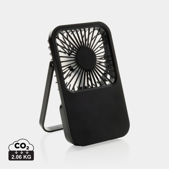 Ventilador escritorio recargable plástico reciclado Aervina