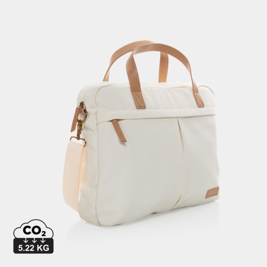 Maletín para portátil de lona reciclada Impact AWARE™ 16oz.