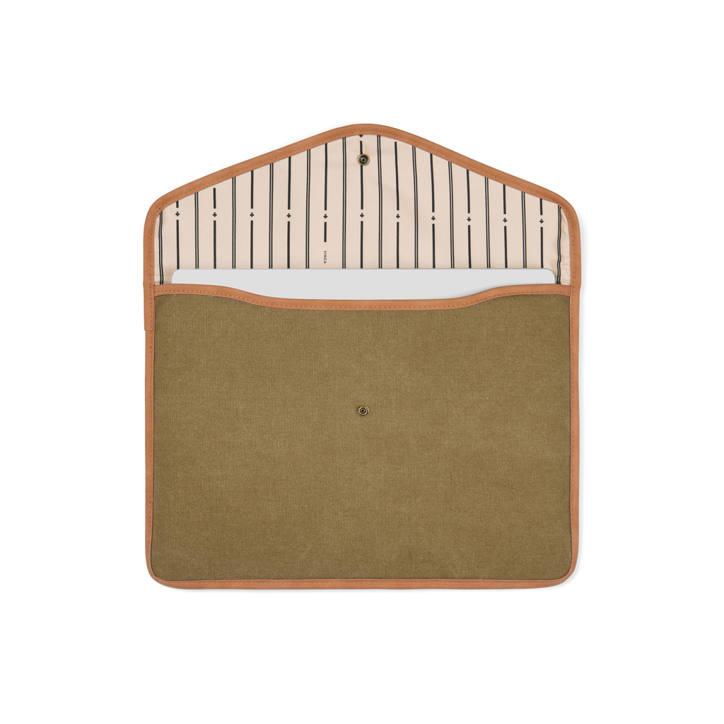 Funda para portátil 14" de lona reciclada VINGA Bosler GRS - Imagen 2