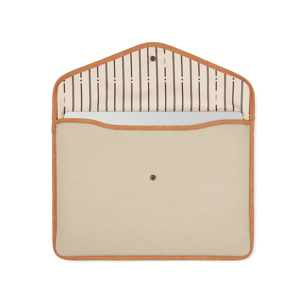 Funda para portátil 16" de lona reciclada VINGA Bosler GRS - Imagen 2