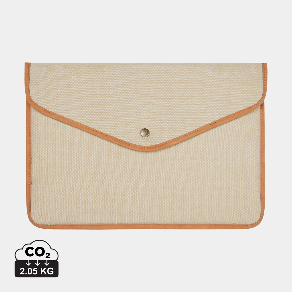 Funda para portátil 16" de lona reciclada VINGA Bosler GRS