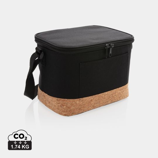 Bolsa y nevera bicolor con detalle de corcho