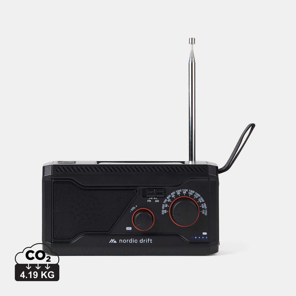 Radio multifuncional Nordic Drift Titan IPX4 de 4000 mAh