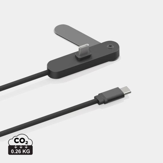 Cable Aluvia RCS 65W PD con soporte ajustable para teléfono