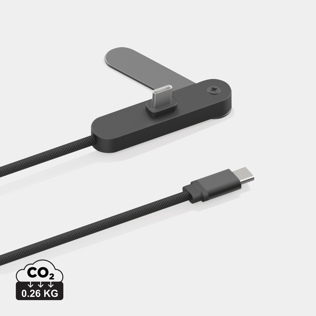 Cable Aluvia RCS 65W PD con soporte ajustable para teléfono