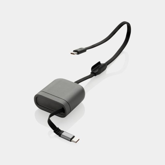 Cable de carga rápida 100W retráctil reciclado Spira RCS