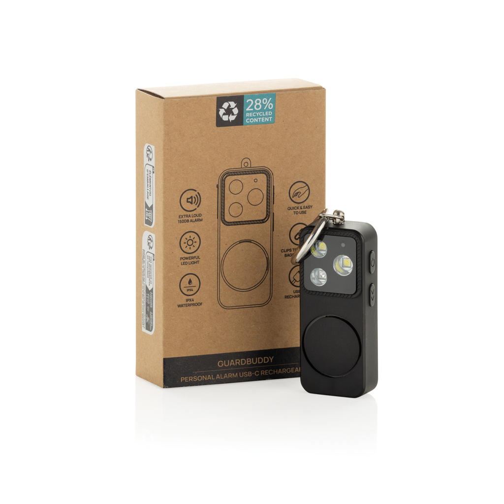 GuardBuddy RCS alarma personal recargable por USB-C - Imagen 2
